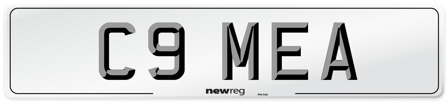 C9 MEA Number Plate from New Reg